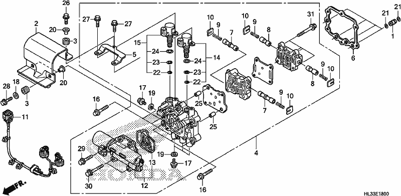 Todas las partes para Cuerpo De La Válvula Principal de Honda SXS 700M4P 2018