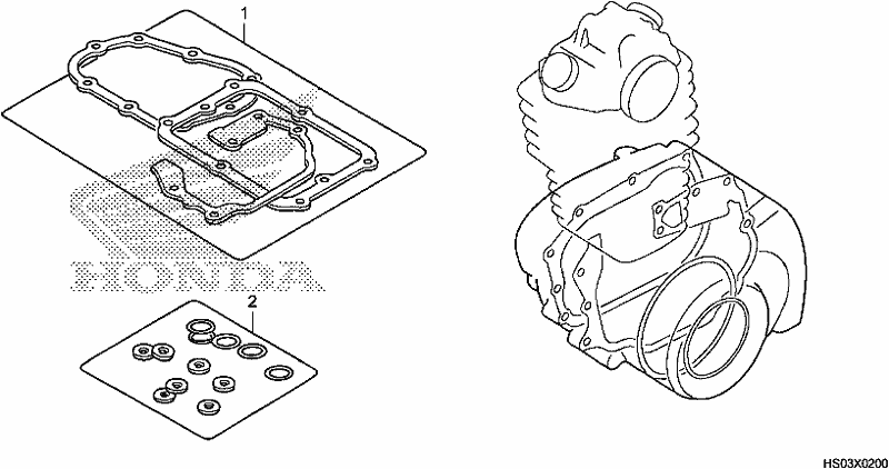 Todas las partes para Kit De Juntas B de Honda TRX 250 TM 2018